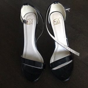 Black Strappy Stiletto Heel